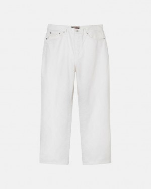 Beige Stussy Classic Jean Overdyed Women's Pants Jakarta | Indonesia QAN-3638