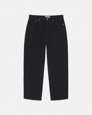 Black Stussy Big Ol' Jean Overdyed Men's Denim Jakarta | Indonesia HCV-5383