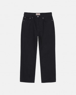 Black Stussy Classic Jean Overdyed Men's Denim Jakarta | Indonesia EXI-4723