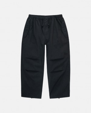 Black Stussy Nyco Over Trousers Men's Pants Jakarta | Indonesia YVW-9397