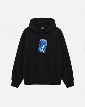 Black Stussy Soda Can Hoodie Men's Hoodie Jakarta | Indonesia IMO-4622