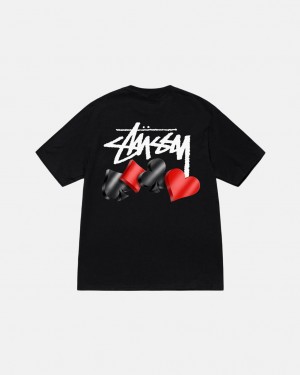 Black Stussy Suits Tee Women's Tees Jakarta | Indonesia GWC-5715