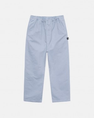 Blue Stussy Brushed Beach Pant Men's Pants Jakarta | Indonesia GFR-7805