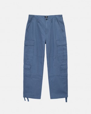 Blue Stussy Ripstop Surplus Cargo Men's Pants Jakarta | Indonesia MAF-8136