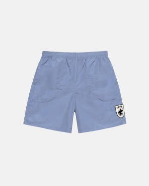 Blue Stussy Surfman Patch Water Short Men's Swimwear Jakarta | Indonesia EIY-4237