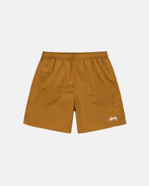 Brown Stussy Water Short Stock Men's Shorts Jakarta | Indonesia NJK-0105