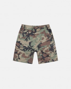 Camo Stussy Ripstop Cargo Beach Short Women's Shorts Jakarta | Indonesia MXQ-4013