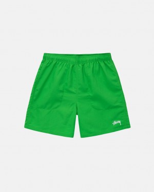 Green Stussy Water Short Stock Men's Shorts Jakarta | Indonesia JAJ-1727