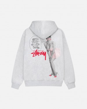 Grey Stussy Skate Tough Hoodie Men's Hoodie Jakarta | Indonesia UQM-1713