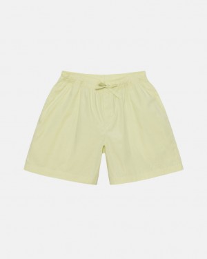 Light Green Stussy Tekla Poplin Pyjama Shorts Women's Shorts Jakarta | Indonesia QBI-7950