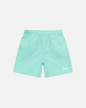 Light Turquoise Stussy Stock Water Short Men's Swimwear Jakarta | Indonesia WJO-0718