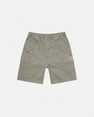 Olive Stussy Ripstop Cargo Beach Short Men's Shorts Jakarta | Indonesia XMK-3317