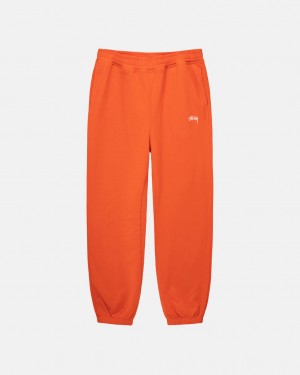 Orange Stussy Overdyed Stock Logo Pant Men's Sweatshirts Jakarta | Indonesia WHL-6832