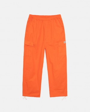 Orange Stussy Ripstop Cargo Beach Pant Men's Pants Jakarta | Indonesia BJJ-8334