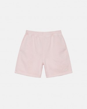 Pink Stussy Overdyed Stock Logo Short Men's Shorts Jakarta | Indonesia CZA-5925