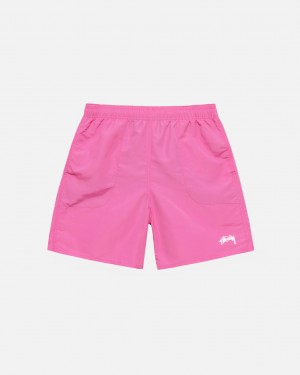 Pink Stussy Stock Water Short Men's Swimwear Jakarta | Indonesia KBB-3178