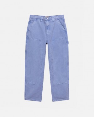 Purple Stussy Work Pant Canvas Men's Pants Jakarta | Indonesia OPG-3204