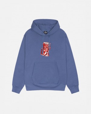 Royal Blue Stussy Soda Can Hoodie Men's Hoodie Jakarta | Indonesia PPF-3853