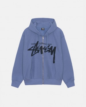 Royal Blue Stussy Venus Zip Hood Women's Sweatshirts Jakarta | Indonesia CSM-7060