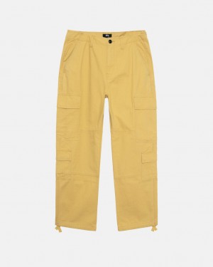 Yellow Stussy Ripstop Surplus Cargo Men's Pants Jakarta | Indonesia ONG-6697