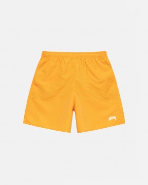 Yellow Stussy Stock Water Short Men's Swimwear Jakarta | Indonesia BUQ-6647