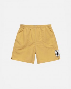 Yellow Stussy Surfman Patch Water Short Men's Swimwear Jakarta | Indonesia EVS-6581