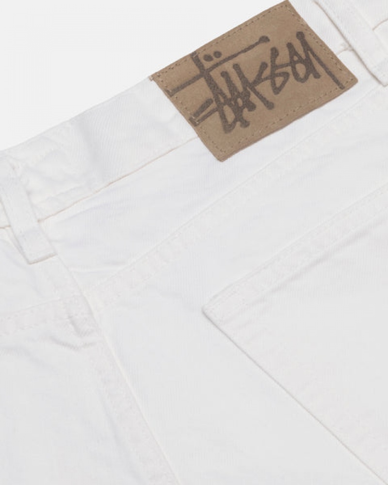 Beige Stussy Big Ol' Jean Overdyed Men's Denim Jakarta | Indonesia KOM-3398