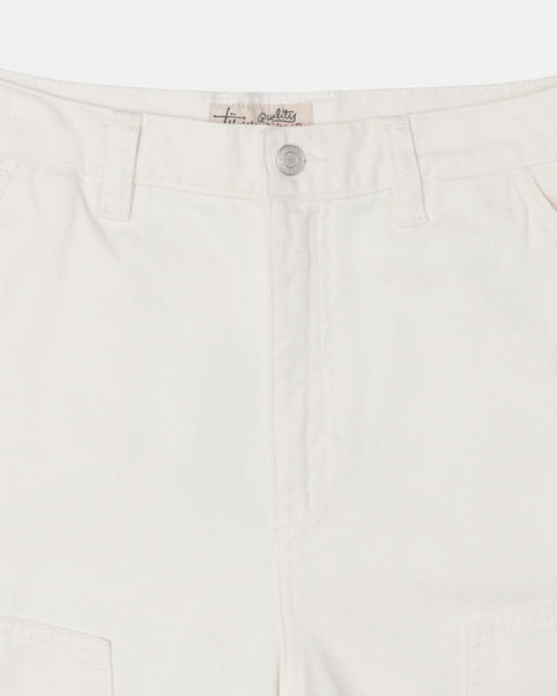 Beige Stussy Work Pant Canvas Women's Pants Jakarta | Indonesia CGA-8876