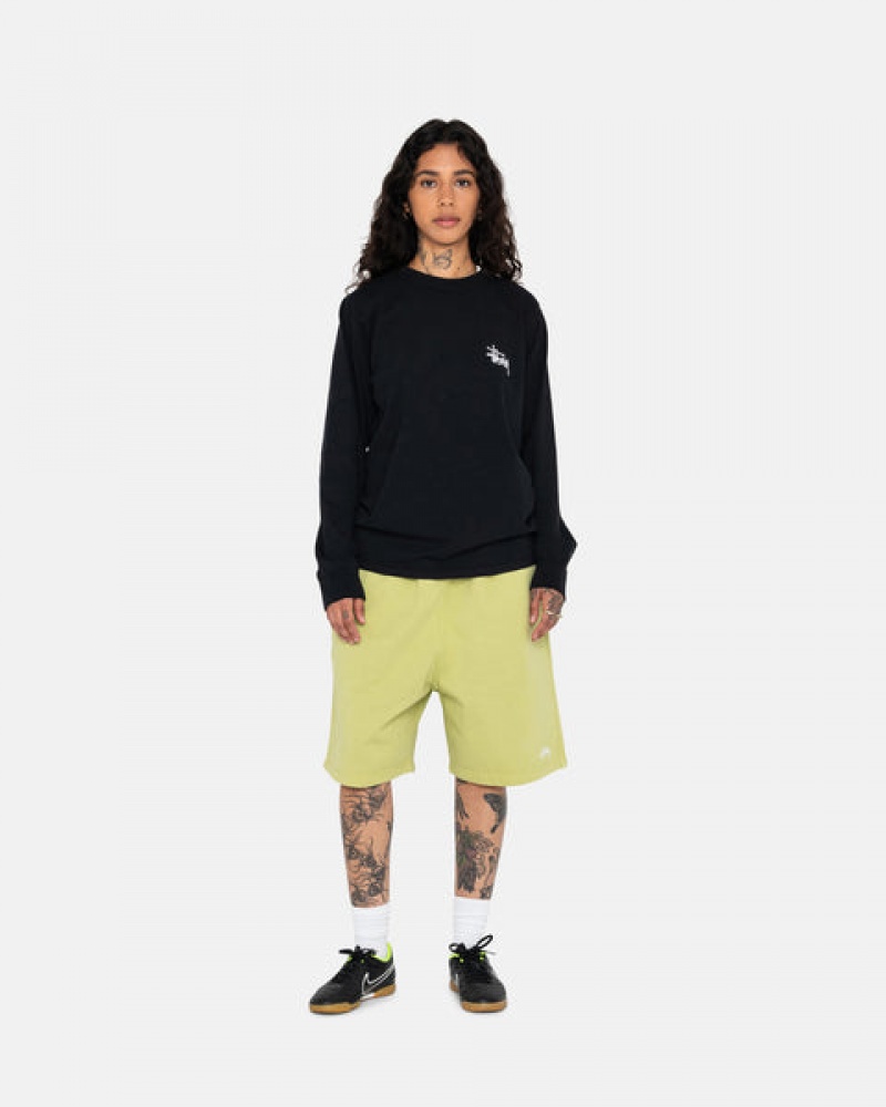 Black Stussy Basic Stussy Ls Tee Women's Tees Jakarta | Indonesia POM-6380