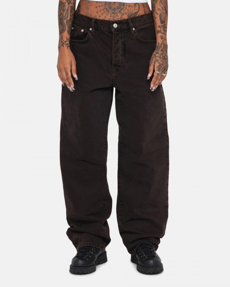 Black Stussy Big Ol' Jean Denim Men's Denim Jakarta | Indonesia TLQ-0183