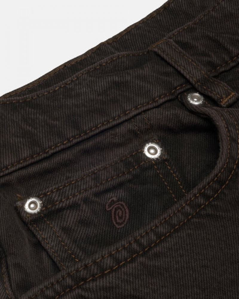 Black Stussy Big Ol' Jean Denim Men's Pants Jakarta | Indonesia ABT-5234