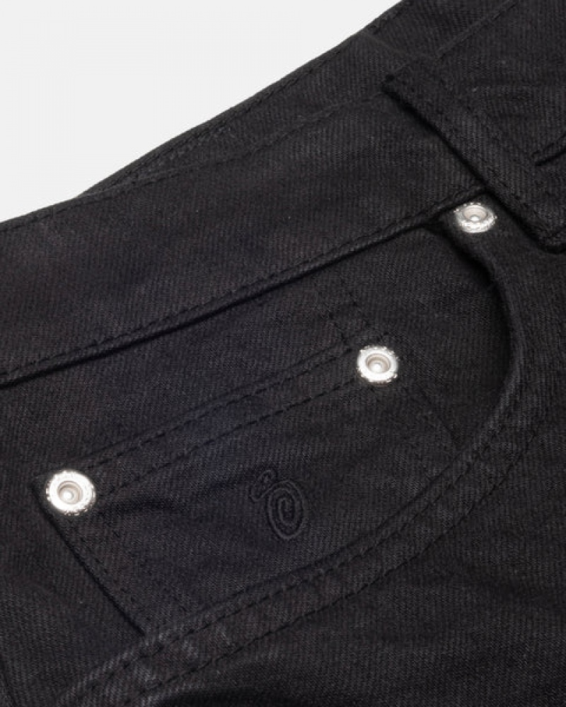 Black Stussy Big Ol' Jean Overdyed Men's Denim Jakarta | Indonesia HCV-5383