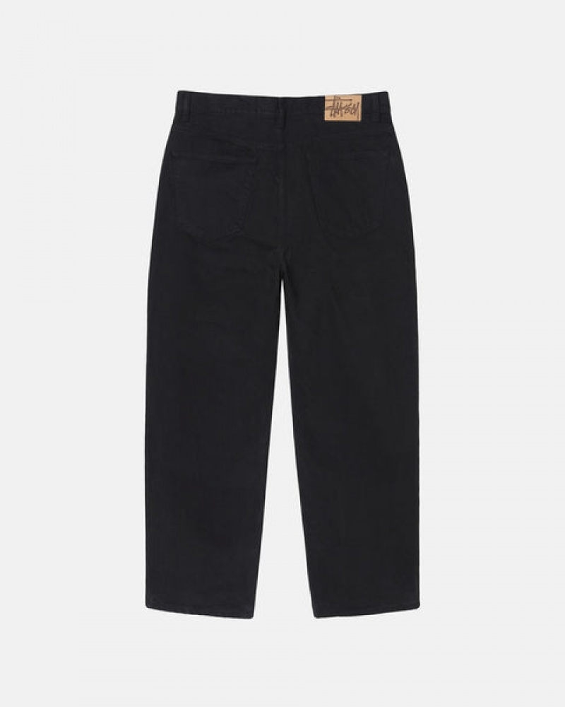 Black Stussy Big Ol' Jean Overdyed Women's Denim Jakarta | Indonesia UMQ-8593