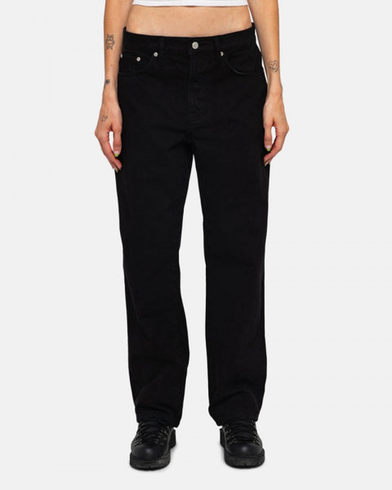 Black Stussy Classic Jean Overdyed Women's Pants Jakarta | Indonesia UEX-0761