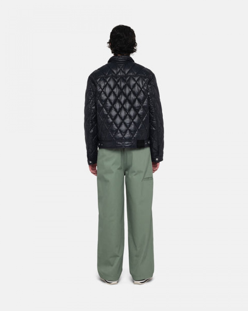 Black Stussy Ranch Jacket Quilted Nylon Women's Jackets Jakarta | Indonesia GCG-6654