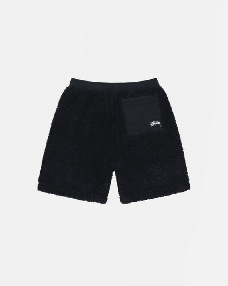 Black Stussy Sherpa Short Women's Shorts Jakarta | Indonesia PVY-6119