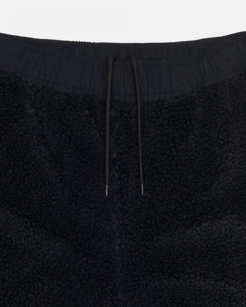 Black Stussy Sherpa Short Women's Shorts Jakarta | Indonesia PVY-6119