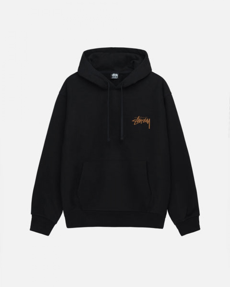 Black Stussy Skate Tough Hoodie Men's Hoodie Jakarta | Indonesia KHI-5774