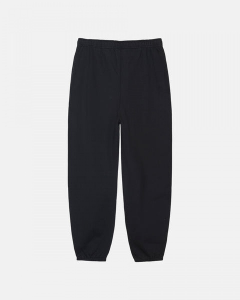 Black Stussy Stone Wash Fleece Pant Women's Sweatpants Jakarta | Indonesia JRX-3773