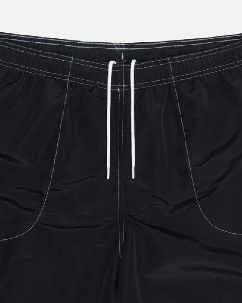 Black Stussy Surfman Patch Water Short Women's Swimwear Jakarta | Indonesia ELU-2114