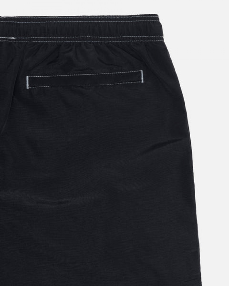 Black Stussy Surfman Patch Water Short Women's Swimwear Jakarta | Indonesia ELU-2114