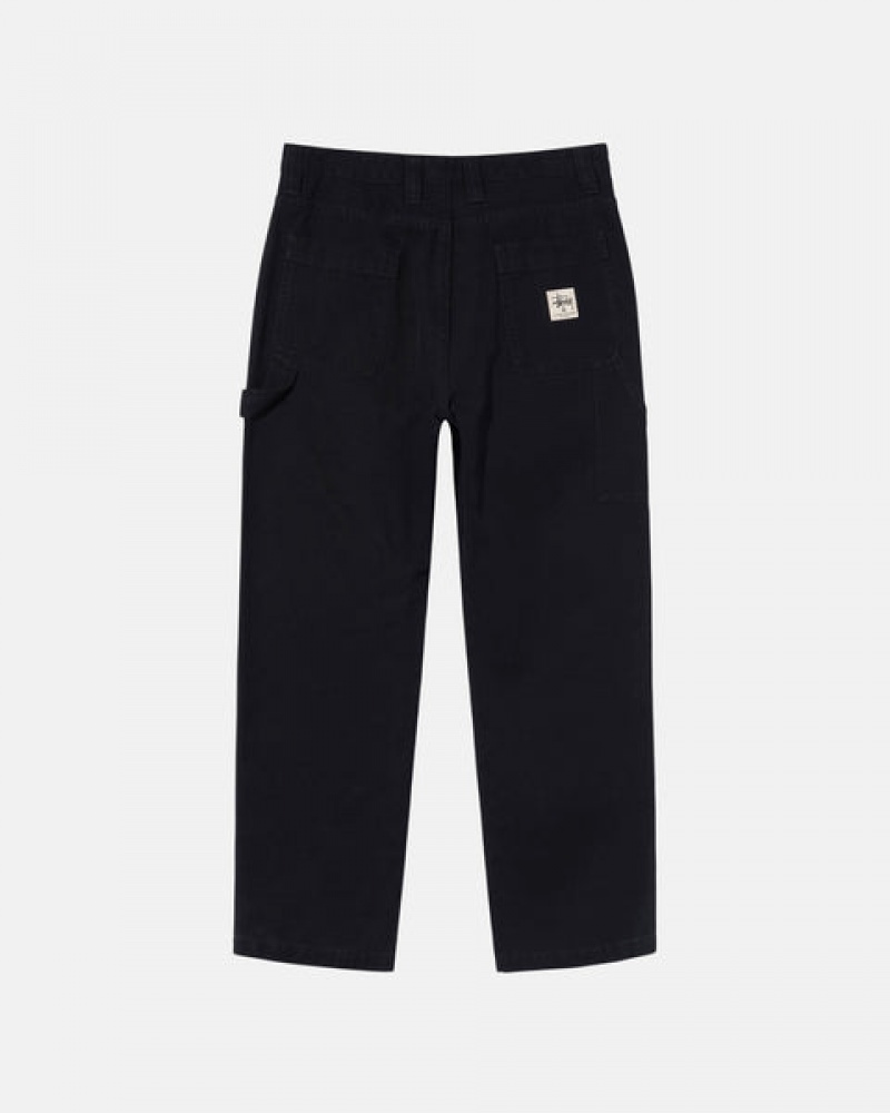 Black Stussy Work Pant Canvas Women's Pants Jakarta | Indonesia XYH-9446