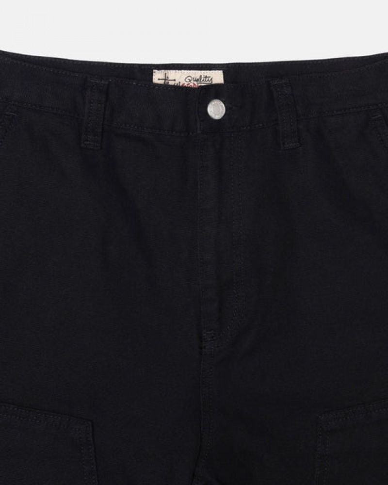 Black Stussy Work Pant Canvas Women's Pants Jakarta | Indonesia XYH-9446