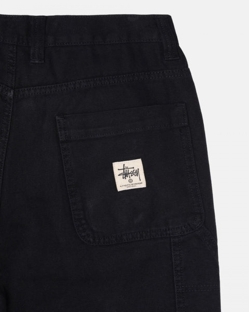 Black Stussy Work Pant Canvas Women's Pants Jakarta | Indonesia XYH-9446