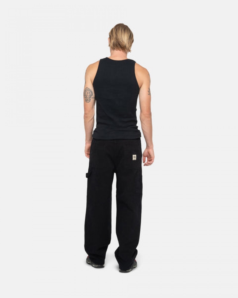 Black Stussy Work Pant Canvas Women's Pants Jakarta | Indonesia XYH-9446