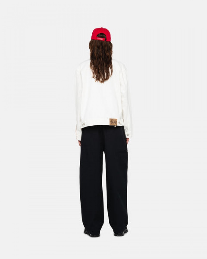 Black Stussy Workgear Trouser Twill Women's Pants Jakarta | Indonesia KDL-3654