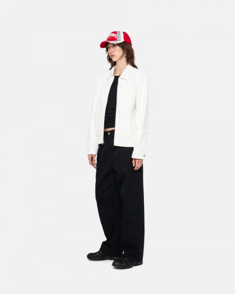 Black Stussy Workgear Trouser Twill Women's Pants Jakarta | Indonesia KDL-3654