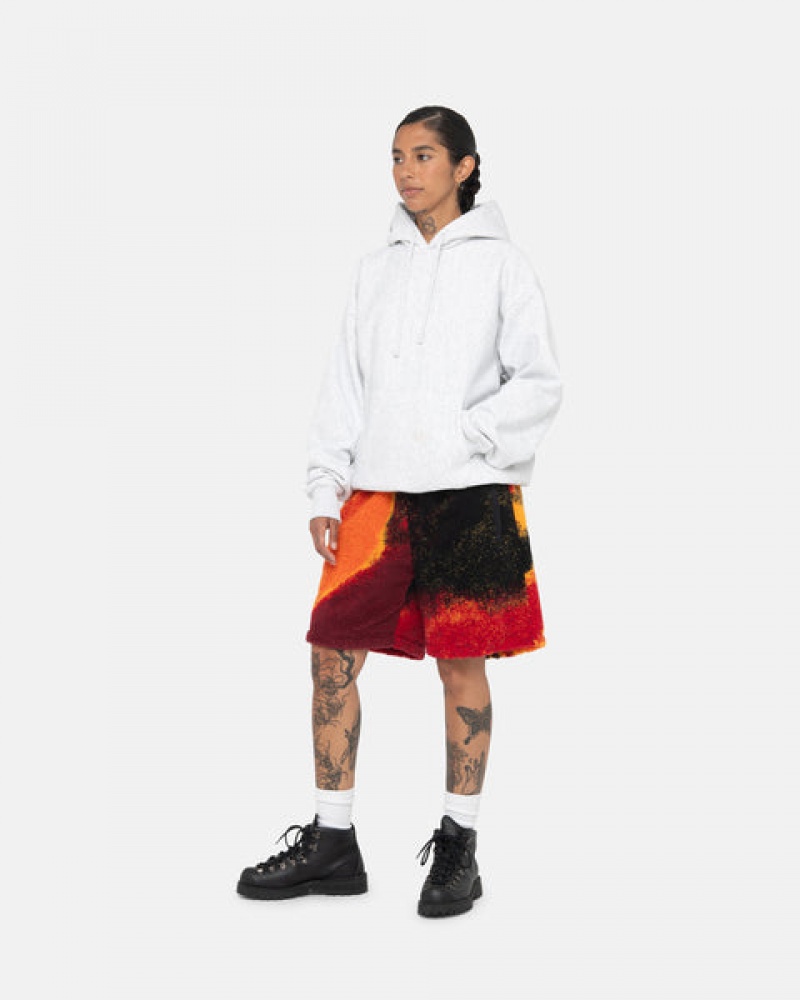 Black / Red Stussy Sherpa Short Women's Shorts Jakarta | Indonesia AKN-3523