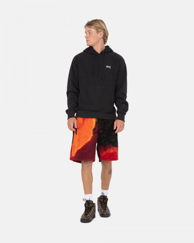 Black / Red Stussy Sherpa Short Women's Shorts Jakarta | Indonesia AKN-3523