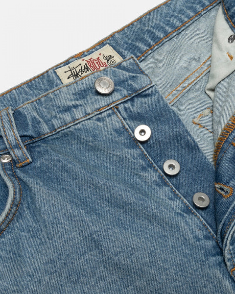 Blue Stussy Big Ol' Jean Denim Women's Denim Jakarta | Indonesia LTH-9572